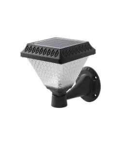 APPLIQUE LED SOLARE VTAC NERO A PIRAMIDE CON TELECOMANDO 3IN1