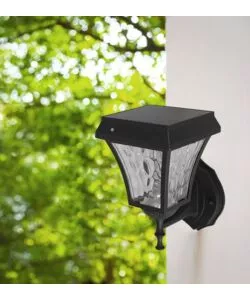 APPLIQUE LED SOLARE A MURO DA ESTERNO VTAC NERO 3000+4000+6000K