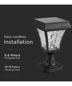 LAMPADA LED DA TAVOLO VTAC NERO 3000+4000+6000K