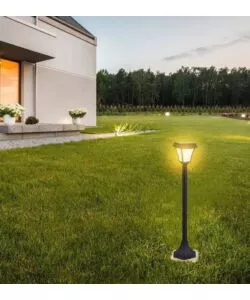 PALO LED SOLARE  DA ESTERNO VTAC NERO 3000+4000+6000K