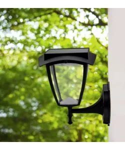 APPLIQUE LED SOLARE VTAC NERO 3000+6000K
