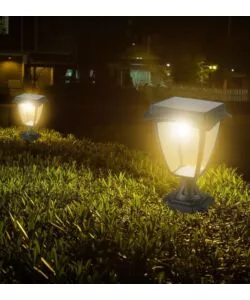 PALO LED SOLARE DA ESTERNO VTAC NERO 3000+6000K