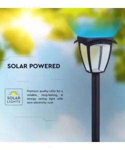 PALO LED SOLARE DA ESTERNO VTAC NERO 3000+6000K