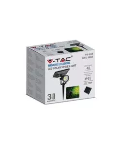 PICCHETTO FARETTO LED DA ESTERNO VTAC NERO 3000K