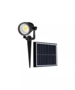 PICCHETTO FARETTO LED SOLARE DA ESTERNO VTAC NERO 400K