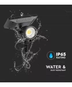 PICCHETTO FARETTO LED SOLARE DA ESTERNO VTAC NERO 400K