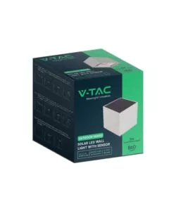 APPLIQUE LED SOLARE DA ESTERNO VTAC BIANCO 3000K