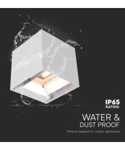 APPLIQUE LED SOLARE DA ESTERNO VTAC BIANCO 3000K