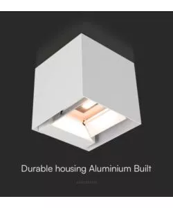 APPLIQUE LED SOLARE DA ESTERNO VTAC BIANCO 3000K