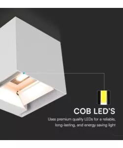 APPLIQUE LED SOLARE DA ESTERNO VTAC BIANCO 3000K