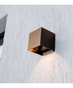 APPLIQUE LED SOLARE DA ESTERNO VTAC MARRONE 3000K