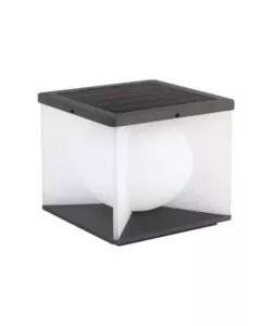 APPLIQUE LED SOLARE DA ESTERNO VTAC NERO CON TELECOMANDO 3000K 8W