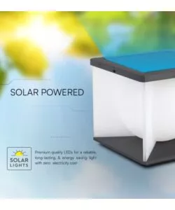 APPLIQUE LED SOLARE DA ESTERNO VTAC NERO CON TELECOMANDO 3000K 8W