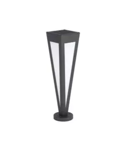 PIANTANA LED SOLARE DA ESTERNO VTAC NERO A CONO CON TELECOMANDO 3000K