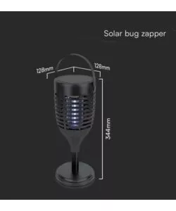 ZANZARIERA ELETTRICA SOLARE RICARICABILE VTAC NERO 1,3W