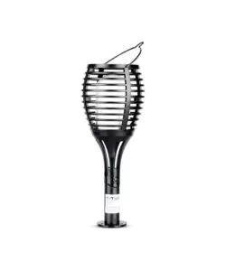 LAMPADA LED SOLARE DA ESTERNO A FORMA DI TORCIA  MULTI APPLICABILE VTAC NERO 2200 K