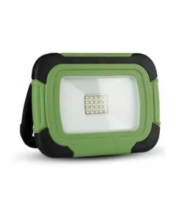 FARO LED RICARICABILE VTAC CON SOS FLASH VERDE 6400K 10W