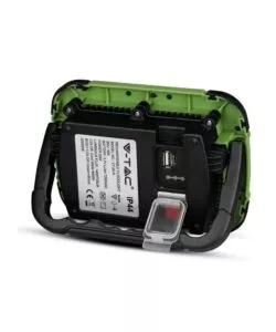 FARO LED RICARICABILE VTAC CON SOS FLASH VERDE 4000K 20W
