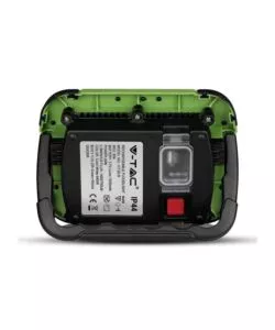 FARO LED RICARICABILE VTAC CON SOS FLASH VERDE 6400K 20W