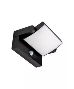 APPLIQUE LED SOLARE DA ESTERNO RETTANGOLARE VTAC NERO 3000K