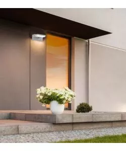 APPLIQUE LED SOLARE DA ESTERNO RETTANGOLARE VTAC NERO 4000K