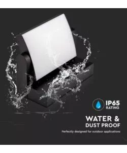 APPLIQUE LED SOLARE DA ESTERNO RETTANGOLARE VTAC NERO 4000K