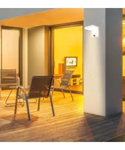 APPLIQUE QUADRATA LED SOLARE DA ESTERNO VTAC BIANCO 3000K