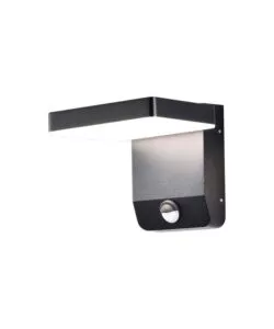 APPLIQUE LED SOLARE DA ESTERNO QUADRATA VTAC NERO 3000K