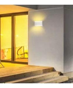 APPLIQUE LED DA ESTERNO A DOPPIO FASCIO LUMINOSO VTAC "BRIDGELUX" BIANCO 4000K