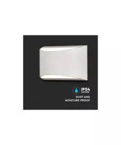 APPLIQUE LED DA ESTERNO A DOPPIO FASCIO LUMINOSO VTAC "BRIDGELUX" BIANCO 4000K