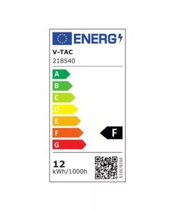 APPLIQUE LED DA ESTERNO QUADRATA SEMICOPERTA VTAC NERO 4000K 12W