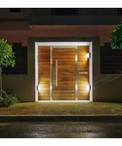 APPLIQUE LED DA ESTERNO QUADRATA SCOPERTA VTAC NERO 3000K 7W