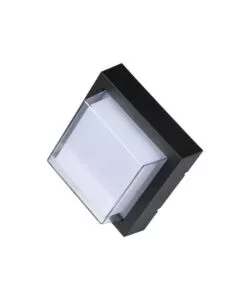 APPLIQUE LED DA ESTERNO QUADRATA SCOPERTA VTAC NERO 3000K 7W