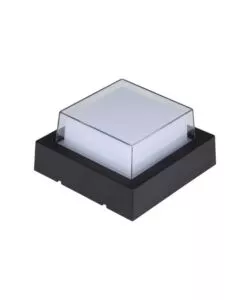 APPLIQUE LED DA ESTERNO QUADRATA SCOPERTA VTAC NERO 3000K 7W