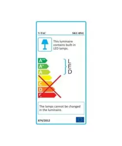APPLIQUE LED DA ESTERNO ROTONDA SCOPERTA VTAC NERO 3000K 12W
