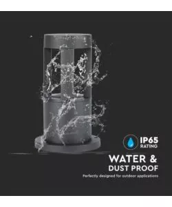 LAMPADA LED DA TERRA DA ESTERNO VTAC NERO 3000K