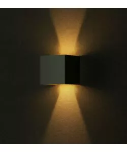 APPLIQUE LED DA ESTERNO QUADRATA A DOPPIO FASCIO LUMINOSO VTAC GRIGIO 4000K