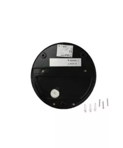 FARETTO LED SEGNAPASSO A PLAFONE DA ESTERNO ROTONDO VTAC NERO 4000K