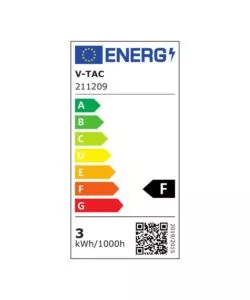 FARETTO LED SEGNAPASSO AD INCASSO DA ESTERNO QUADRATO VTAC BIANCO 3000K