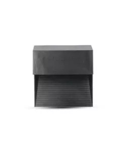 FARETTO LED SEGNAPASSO A PLAFONE DA ESTERNO QUADRATO VTAC NERO 3000K