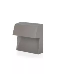 FARETTO LED SEGNAPASSO A PLAFONE DA ESTERNO QUADRATO VTAC GRIGIO 4000K