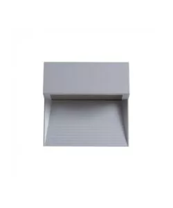 FARETTO LED SEGNAPASSO A PLAFONE DA ESTERNO QUADRATO VTAC GRIGIO 4000K