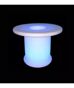 TAVOLO DA ESTERNO LED RGB VTAC CON TELECOMANDO BIANCO 72X72X58 CM