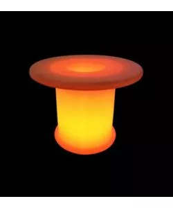 TAVOLO DA ESTERNO LED RGB VTAC CON TELECOMANDO BIANCO 72X72X58 CM