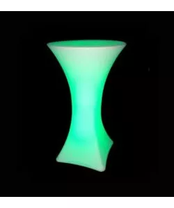 TAVOLO DA ESTERNO LED RGB VTAC CON TELECOMANDO BIANCO 60X60X110 CM