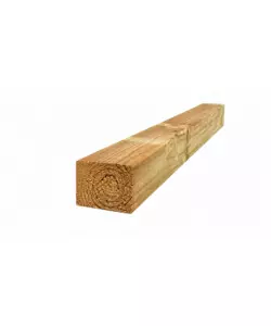 Palo quadrato senza punta in pino impregnato 4,5x4,5x200 cm