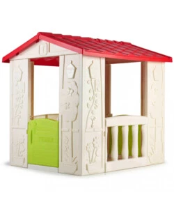 CASETTA DA GIARDINO PER BAMBINI ELICA GARDEN "HAPPY" IN PLASTICA MULTICOLOR 104X90X101,5 CM