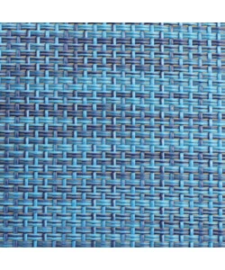 LETTINO PRENDISOLE ELICA GARDEN "BARI" IN ALLUMINIO E TEXTILENE BLU MELANGE 186X61X38 CM