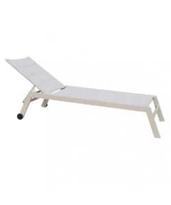 SDRAIO RECLINABILE ELICA GARDEN "FORMENTERA" IN ALLUMINIO TORTORA 198X61X95 CM