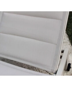 SDRAIO RECLINABILE ELICA GARDEN "FORMENTERA" IN ALLUMINIO TORTORA 198X61X95 CM